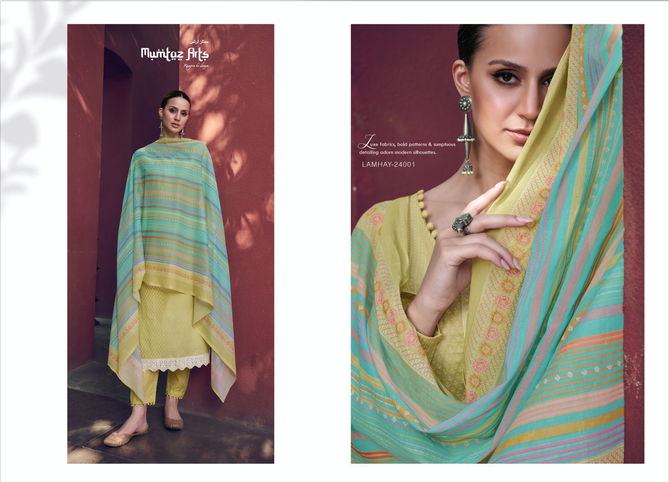 Lamhay By Mumtaz Arts Printed Cotton Dress Material Catalog